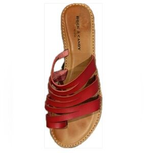Red Strappy Sandals size 8.5